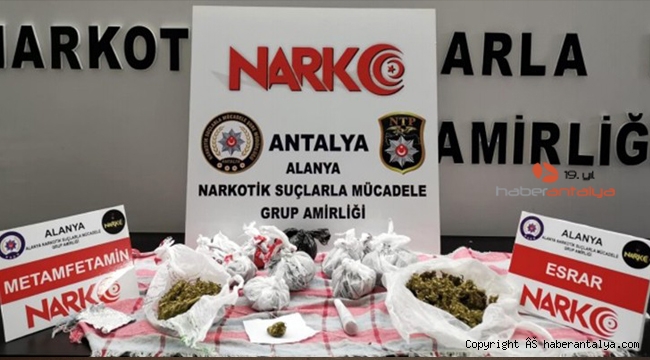 Alanya’da zehir tacirleri polisten kaçamadı !