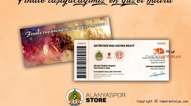 Alanyaspor'dan hatıra bilet kampanyası