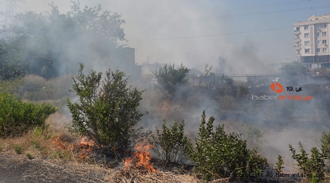 Antalya'da korkutan yangın !