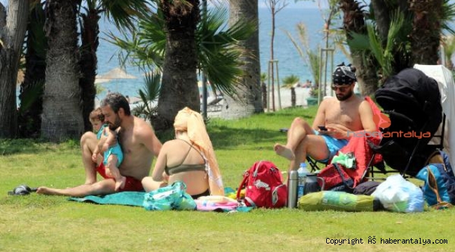 Sıcaktan bunalan denize koştu