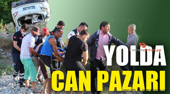 Araçların kafa kafaya çarpıştığı kazada can pazarı