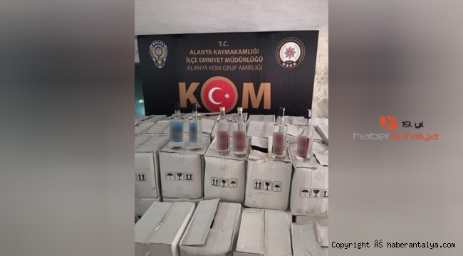 Benzin istasyonuna kaçak içki operasyonu