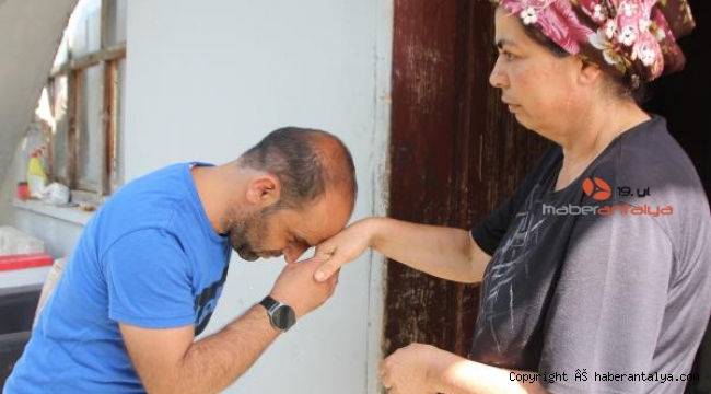 Böbreğiyle hayat veren kızın annesine ziyaret