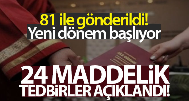İçişleri Bakanlığı tarafından ‘Nikah Merasimlerinde Uygulanacak Tedbirler’ açıklandı