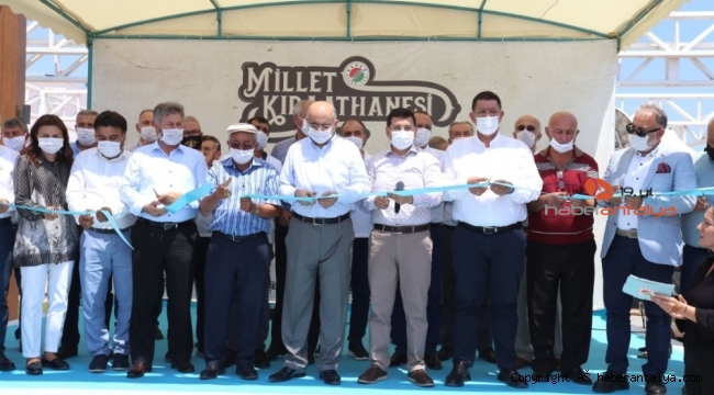 Kepez'in Millet Kıraathanesi açıldı