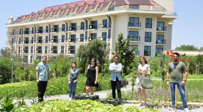 Otelde perma kültür bahçesi oluşturuldu