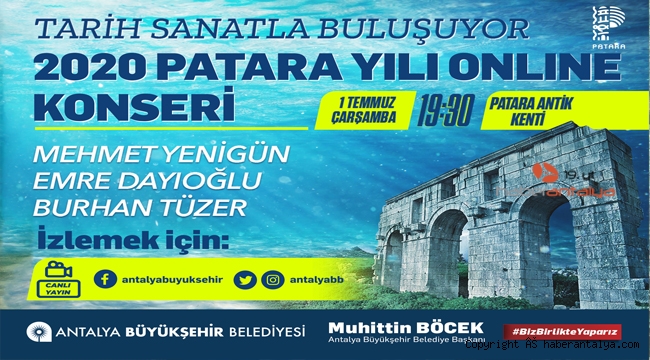 Patara Meclisi'nde 'online' konser