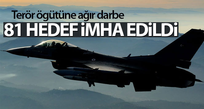 Pençe-Kartal Operasyonu’nda 81 hedef imha edildi