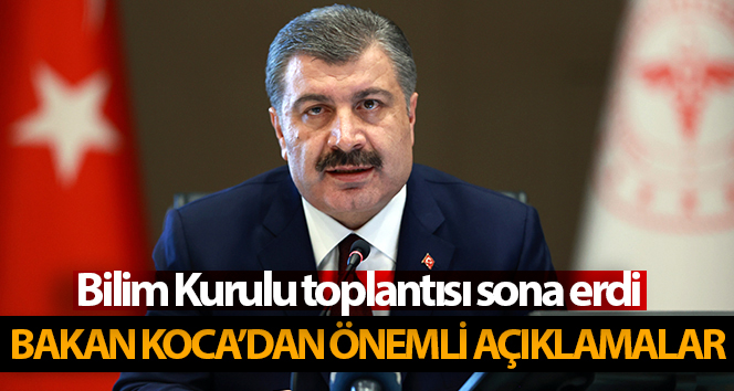 Sağlık Bakanı Koca'dan önemli açıklamalar