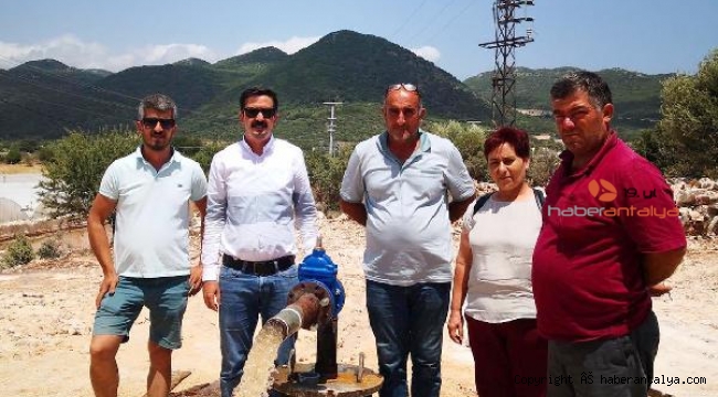 Sahil Kılınçlı'da sulama sorunu çözüldü