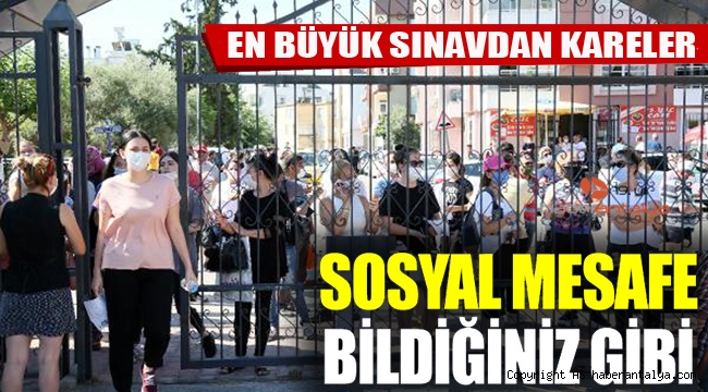 Sosyal mesafe yine bildiğiniz gibi 