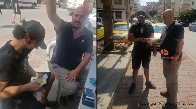 Taksiciden 50 bin liralık iyilik