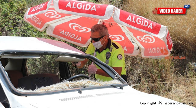 Antalya'da aşırı sıcaklar polislere ilginç çözümler ürettirdi !