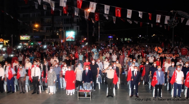 Antalya'da 15 Temmuz anması