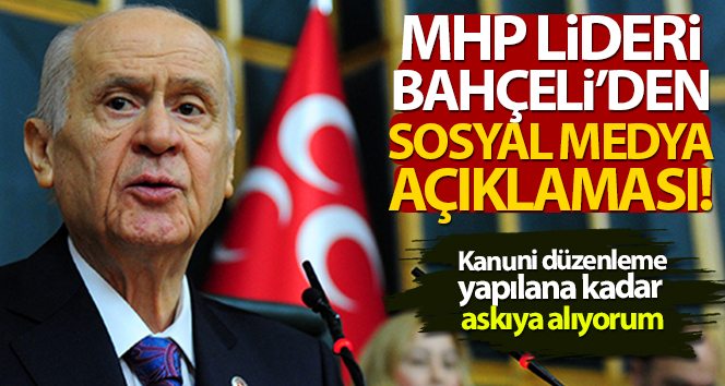 Bahçeli: 'Sosyal medya terörü insan ve toplum huzuruna kast etmektedir'