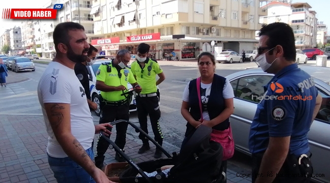 Bebekle duygu sömürüsü polise takıldı