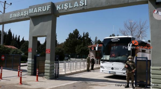 Burdur'da karantinaya alınan asker sayısı 670'e yükseldi