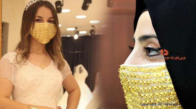 Gelinler için altın işlemeli maske üretildi, fiyatları ise 'yok artık' dedirtti !