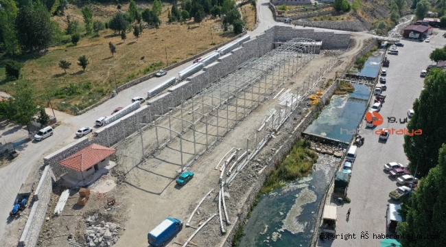 Gömbe panayır alanı çalışması devam ediyor