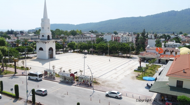 Kemer Cumhuriyet Meydanı'na 2 milyon liralık düzenleme