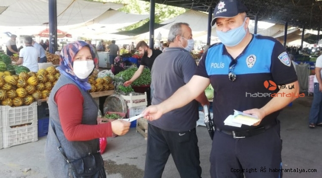 Kumluca emniyetinden broşürlü uyarı