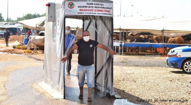Kurban pazarlarında pandemiye karşı 'Ozon Tüneli'
