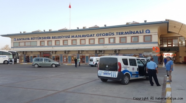 Manavgat otogarında çalışmayan güvenlik kameralarına tepki