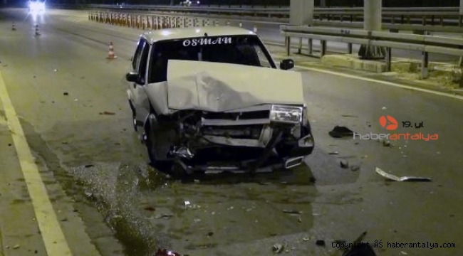 Manavgat'ta trafik kazası: 1 yaralı