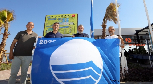 Manavgat'ın 2 plajına Mavi Bayrak ödülü verildi
