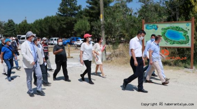 Salda Gölü'nde bilirkişi heyeti keşif yaptı