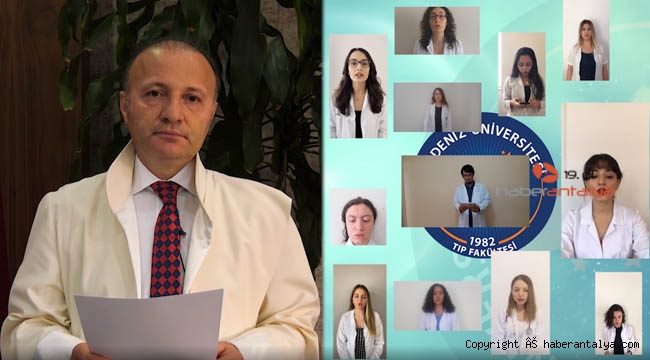 Tıp Fakültesi öğrencileri video konferansla Hipokrat yemini etti