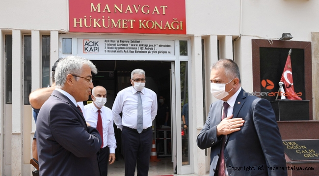 Vali Ersin Yazıcı Manavgat'ta