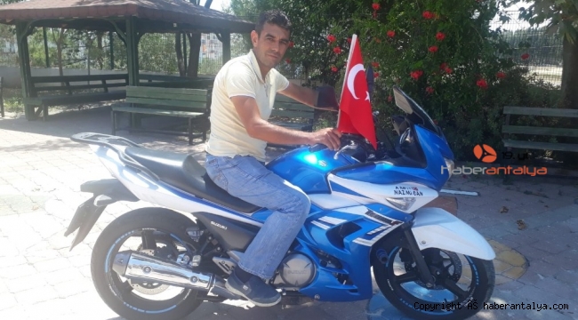 Ailesindeki şehitler için 249 kilometre gitti