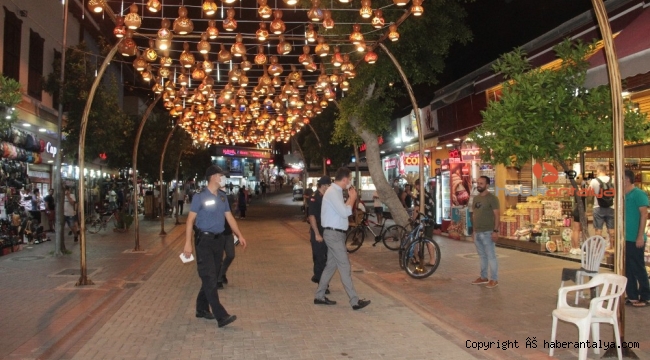 Alanya'da kaymakamlı virüs denetimleri !