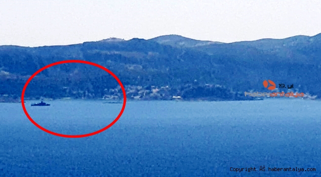 Antalya açıklarında sıcak saatler yaşanıyor !