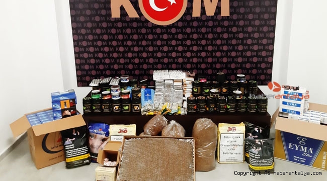 Antalya polisinden kaçakçılık operasyonu