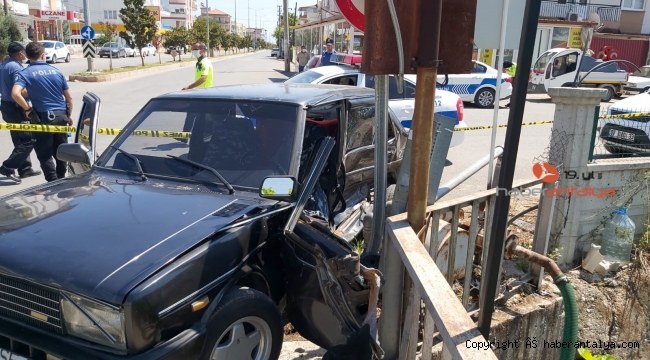 Döşemealtı'nda trafik kazası bir cana mal oldu