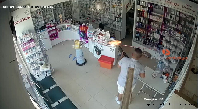 Eczanede pompalı tüfek dehşeti !