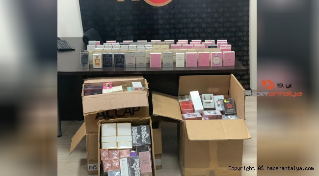 Gümrük kaçağı sahte parfümler polise takıldı