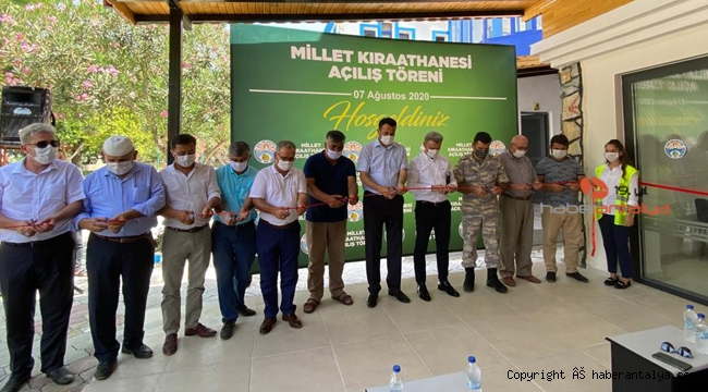 Kaş'ta, Millet Kıraathanesi açıldı