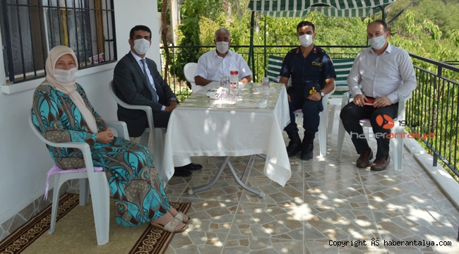 Kaymakamdan şehit aileleri ve gazilere ziyaret