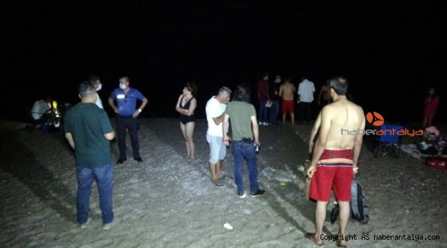 Konyaaltı Sahili'nde korku dolu anlar !