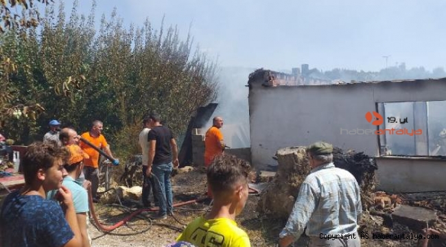 Korkuteli'de korkutan yangın !