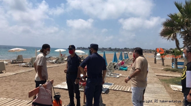 Manavgat'ta jandarmadan Korona virüs denetimi
