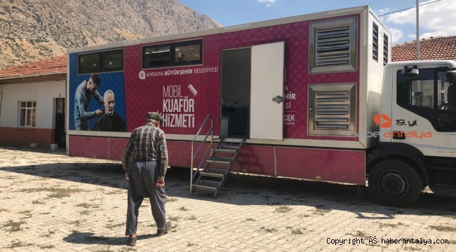 Mobil kuaför 245 vatandaşa hizmet verdi
