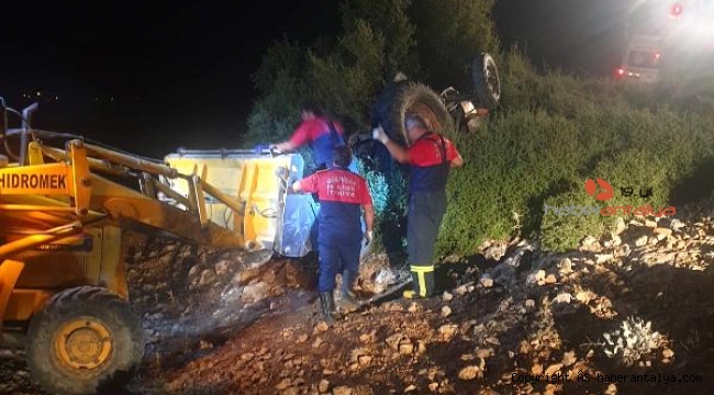 Traktörün altında kalan sürücü öldü