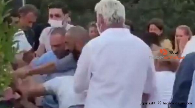Ünlü mekandaki maske ve sosyal mesafe kavgası !