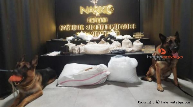Antalya'da 41 kilogram uyuşturucuya 3 tutuklama