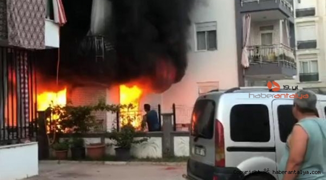Bütün apartmanı saran yangın !