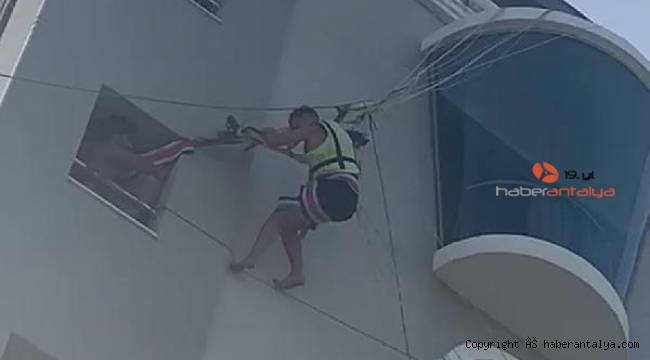 Deniz paraşütü kazasında mucize kurtuluş